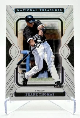 Panini National Treasures Frank Thomas #30 2025 Holo Silver/49 White Sox Foto 1 de 4