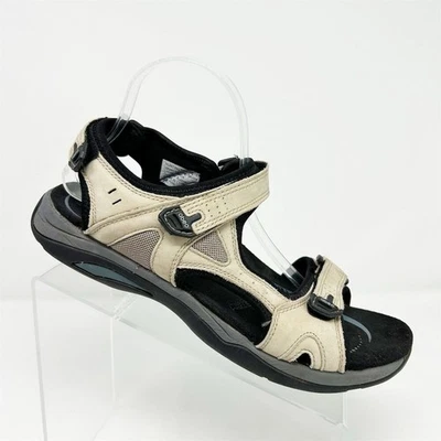 Abeo Sporty Sandals Beige/Black Size 11 Neutral Casual Adjustable Summer Comfort - Image 1 of 4