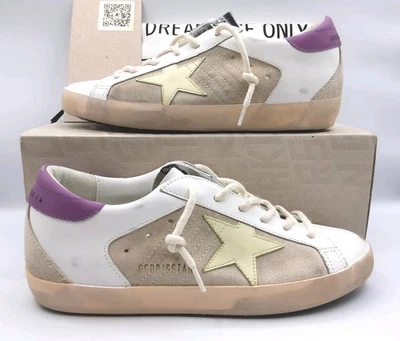 Golden Goose Super-Star women distressed leather/suede sneakers EU 39 US 9 $585 - Image 1 of 4