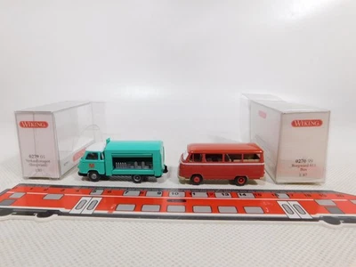 2X Wiking H0 1:87 Borgward 0270 99 Bus 0279 01 Venditore Mint+Box #DP704-0,5 - Immagine 1 di 4