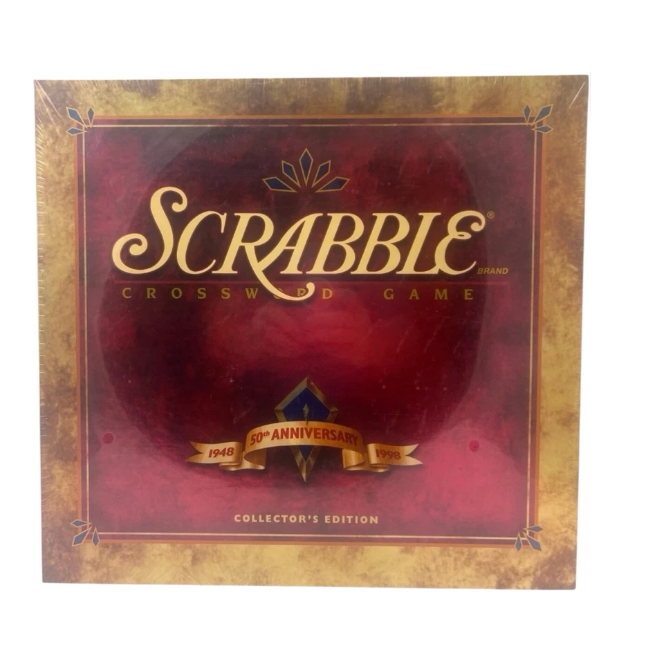 Scrabble 50th Anniversary Collector's Edition Hasbro Milton Bradley 1998 SEALED - Image 1 of 4