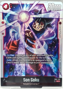 Dragon Ball Fusion World Awakened Pulse SON GOKU #FB01-139 SCR NM Secret Rare - Picture 1 of 5