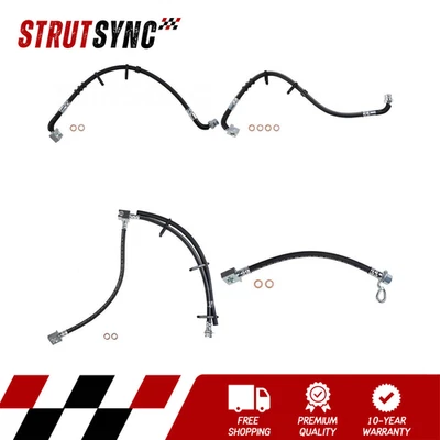 Para Ford E-250 2005 2006 2007 Freno delantero trasero Manguera hidráulica Freno Línea Foto 1 de 4