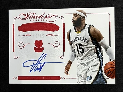 2014-15 Panini Flawless Vince Carter #VCSS Ruby Super Signatures Auto /15 - Image 1 of 2