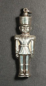 R.M. Trush 1976 Sterling Silber Nussknacker Spielzeug Soldat Ornament Vintage 925 - Bild 1 von 3