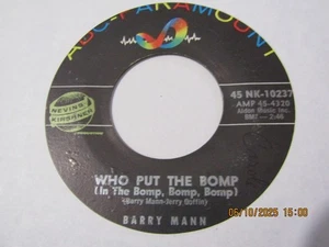 BARRY MANN-WHO PUT THE BOMP-ABC - Picture 1 of 2
