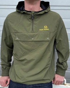 Sergio Tacchini Overhead Jacket Olive - Picture 1 of 4