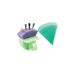 Dental Endo Triangle Sponge Foam cushions Refill Inserts 50 pcs + 2 Ring holders - Picture 1 of 1