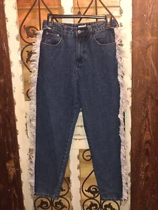NWOT High Waist Side Fringe Tassel Denim Jeans W26 Glamorous Denim - Picture 1 of 6