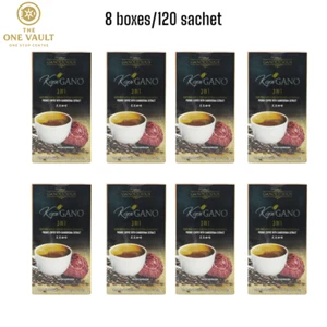 8x Gano Excel Cafe 3 in 1 Kaffee Ganoderma Reishi Halal 120 Beutel DHL Versand - Bild 1 von 6