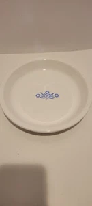 Vintage White Pyrex Corning Ware Blue Cornflower 9" Pie Plate - P-309 - Picture 1 of 4