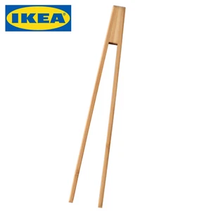 IKEA OSTBIT Bamboo Serving Tongs Non Conductive Toaster Bagels English Muffins - Picture 1 of 4