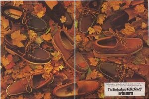 Original 1985 The Timberland Collection at Jordan Marsh 2-page Vintage Print Ad - Picture 1 of 1