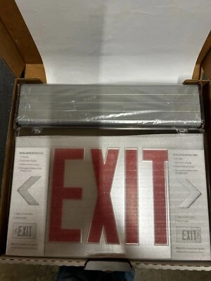 COOPER SURFACE MOUNT EDGE LIT UNIVERSAL CANOPY, SELF POWERED EXIT # EUS70R - Image 1 of 2