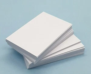 Weiße Visitenkarten Rohlinge. Save The Date Karte, Geschenkanhänger, Swing Tags, 350 g/m² - Bild 1 von 3