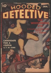 Hooded Detective1942 January. GGA cover by Allen Anderson - Picture 1 of 1