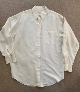 Nicole Farhi Women Cream/Ivory Silk Shirt (Vintage), Size 6/8 - Picture 1 of 3