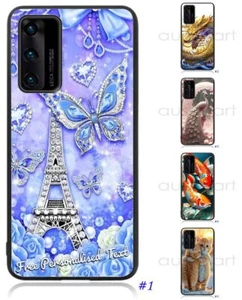 Personalised Text Phone Back Case for Huawei P Series P10 P20 P30 P40 P50 P60 - Picture 1 of 11
