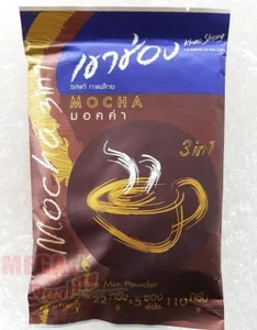 Khao Shong MOCHA Thai Instant Powder Coffee Mix 3 In 1 Aroma Thai Coffee 5 stick - Picture 1 of 2