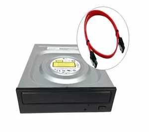 LG Internal SATA 24x DVD CD +/-R RW DL Disc Burner Re-Writer Drive w/Sata Cable - Picture 1 of 4