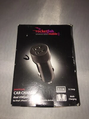 ROCKETFISH RF-M657D Premium Dual USB Vehicle Charging Ports. USED - Image 1 of 3