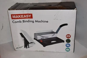 MAKEASY Comb Binding Machine 21-Hole 450 Sheet Paper Punch Binder - Picture 1 of 4