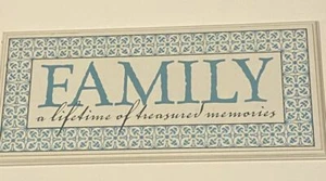 FAMILY a lifetime of treasured memories Art Picture - Picture 1 of 1
