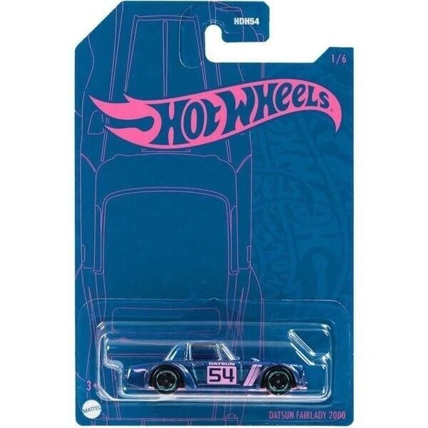 Hot Wheels 2022 HW 54th Anniversary Blue & Pink 1/6 Datsun Fairlady 2000 - Image 1 of 1