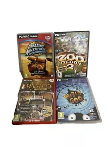 Pc Game Bundle Including Zoo Tycoon 2 Expansion Pack And World Of Goo - Picture 1 of 7