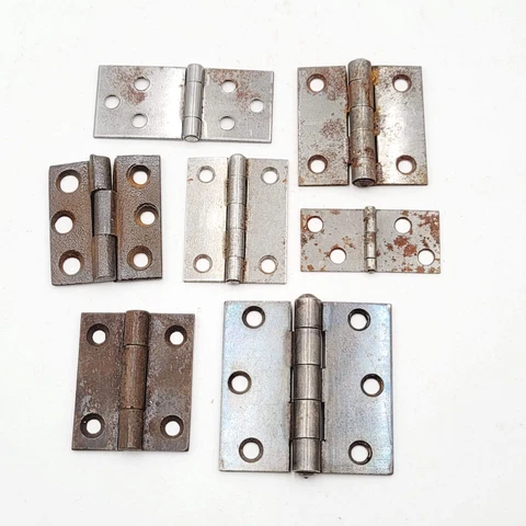 LOT Vintage Reclaimed Used Cabinet Hinges Mix Lot All Salvage Hardware H104 Cover