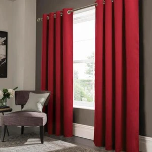 Olivia Gray Anchorage Blackout Grommet Panel Pair - 54x90", Red - Picture 1 of 4