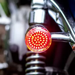For Harley Davidson 2X Full Red Bright LED Light Bulbs 1157 Bullets Brake Lights - Picture 1 of 8