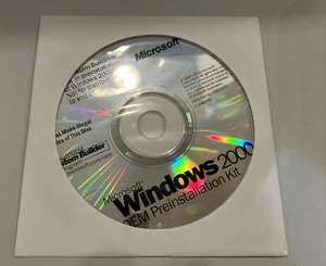 Vintage MICROSOFT WINDOWS 2000 Preinstallation Kit CD - Afbeelding 1 van 1