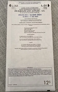 IFR Low Altitude Enroute Charts 2024 L31, L32 (OUTDATED) (OBSOLETE) - Picture 1 of 2