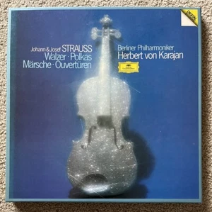 KARAJAN / Strauss - Waltzes Polkas 3LP Box Set w/ BOOKLET - 1981 DG 2741003 * NM - Picture 1 of 23