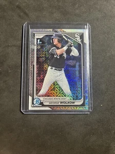 2024 Bowman Chrom 1. Mega George Wolkow #BCP-144 Chicago weiße Sox - Bild 1 von 2
