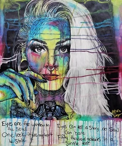 Bleeding Eyes Art Poster (Mini 8"x12") New - Picture 1 of 1