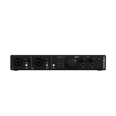 Arturia MiniFuse 4, 4 in / 4 out Audio & MIDI Interface, Black - Image 1 of 4