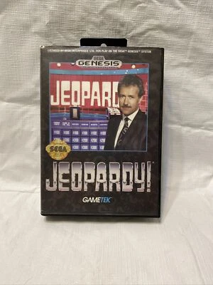 Jeopardy! (Sega Genesis, 1993) COMPLETE w/ Box manual - CIB - Image 1 of 4