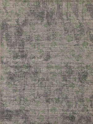 Stylish Handcrafted Living Room Rug 8x10 ft Luxurious Hand-knotted Wool Rug - Image 1 of 4