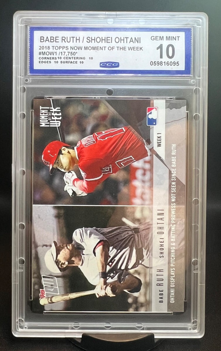 2018 Topps Now - Babe Ruth Shohei Ohtani #MOW-1 for sale | eBay