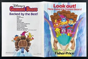 Adv. de los osos de goma - Promoción comercial original 1986 / Folleto 8pg _ Fisher Price - Imagen 1 de 6