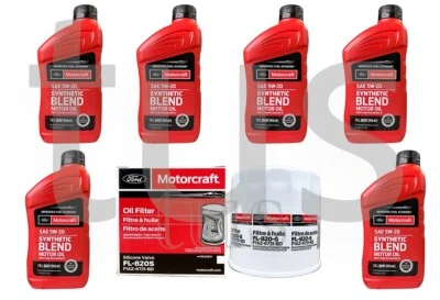 Genuine Motorcraft Oil Change kit 2005-2007 Ford Five Hundred V6 SAE5w20 FL820S - Image 1 of 2