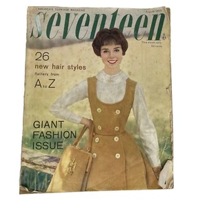 SEVENTEEN Magazine August 1959 Kim Novak, George Hamilton, Giant Fashion Issue - Imagen 1 de 9