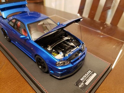 1/18 Nissan Skyline GT-R R34 Nismo Z-Tune RHD Bayside Azul Modelo AUTOart 77462 Foto 1 de 4