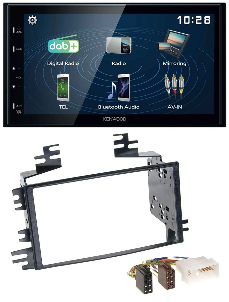 Kenwood 2DIN Bluetooth MP3 USB DAB Autoradio für Kia Rio Rio5 Sportage Hyundai A - Bild 1 von 4