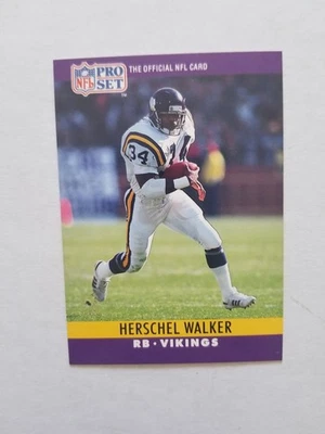 1990 Pro Set Herschel Walker Minnesota Vikings #197 - Image 1 of 2