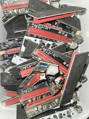 Paquete de 40 cables USB extensores elevadores de GPU USB3.0 PCIe de 1x a 16x alimentados, cable de alimentación - Imagen 1 de 4