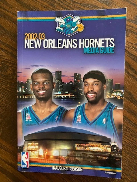 2002-03 New Orleans Hornets Media Guide Baron Davis Jamal Mashburn (UK Wildcats) - Image 1 of 1