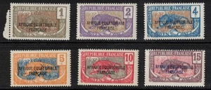 MIDDLE CONGO Scott 23-6/28-9 Mint NH (1924-5) - Picture 1 of 2